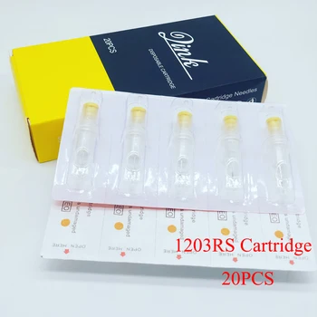 

Qink Revolution Tattoo Needles Disposable Cartridge Round Shader #12 0.35mm for Semi-Permanent Makeup Pen Machine Supplies Tools