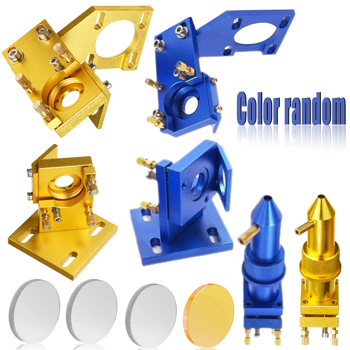 

CO2 Laser Head Set Mirror Mount Focus Lens & Mirror Laser Durable Engraving Cutting Machine Part for K40 2030 Engraver Cutter