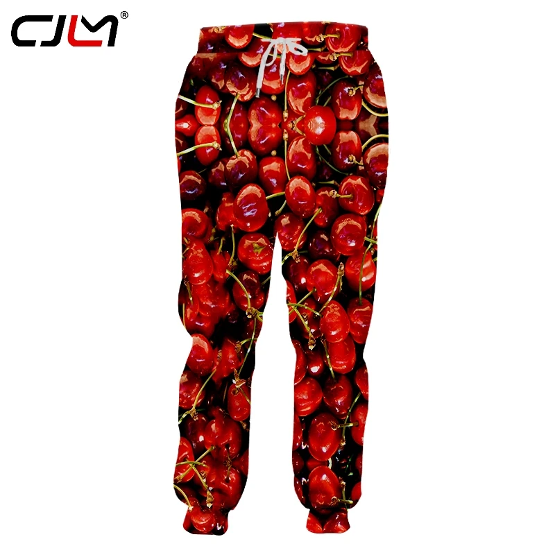 Штаны CJLM мужские с 3D принтом забавные брюки унисекс изображением вкусных фруктов