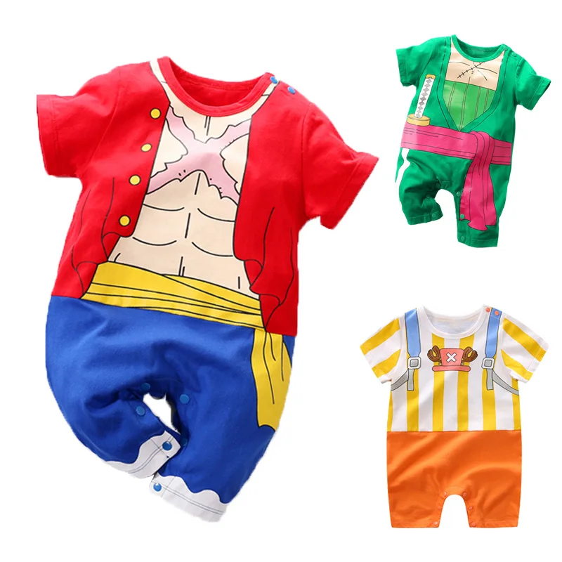 

YiErYing High Quality Baby Clothing Baby Cartoon rompers One Piece Style Short Sleeve Baby Jumpsuits Baby Cosplay Clothes