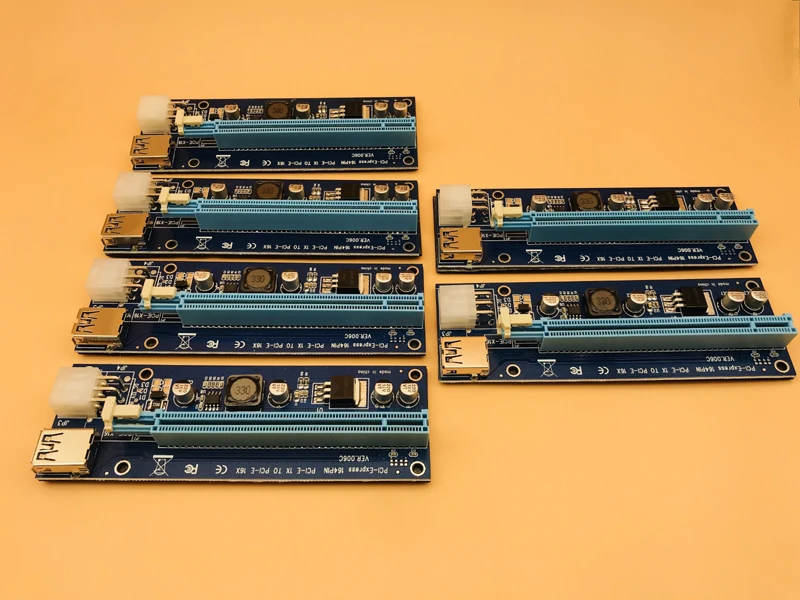 6 шт. USB 3.0 PCI-E 1X 4x 8x 16x Райзер-карта | Компьютеры и офис
