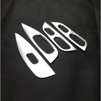 

For Nissan X-Trail 2014-2018 4PCS ABS Chrome Car Door Armrest Window Glass Lifter Button Frame Cover Trim Car Styling Accessory