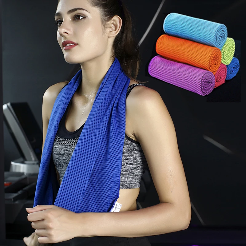 

30*100cm Ultra-fine fiber fast cooling sports ice towel cooling Fitness quick dry cold towel yoga climbing outdoor can be reused