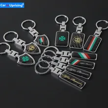 1 шт. автомобильный металлический брелок для ключей Марка Alfa Romeo Giulietta Giulia стельвио Mito 147 GT автомобиля средства укладки волос