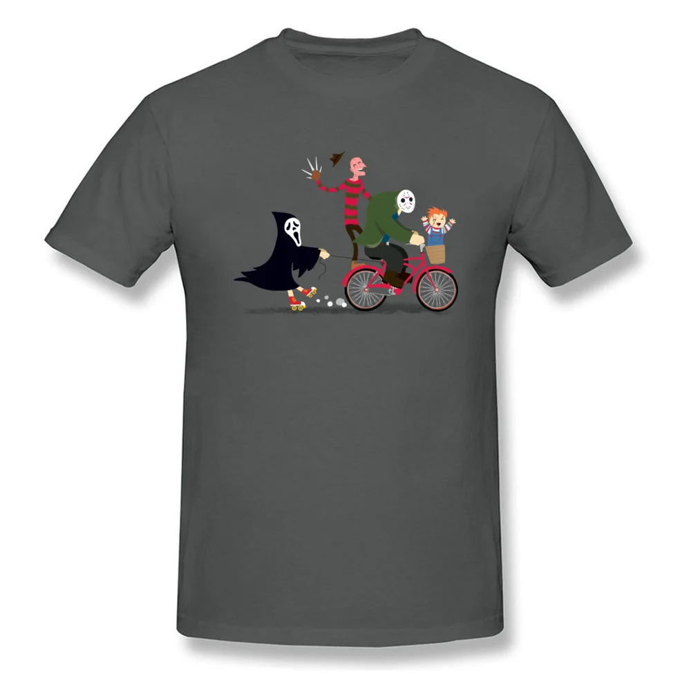 Hot Sale Horror Night Off Fashionable Top T-shirts Crewneck 100% Cotton Fabric Men Tops Shirt Tops T Shirt Thanksgiving Day Horror Night Off carbon