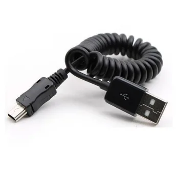 

Spring Coiled Usb 2.0 Male A To Mini Usb B 5 Pin Data Sync Charger Cable 3FT 1M #DY981