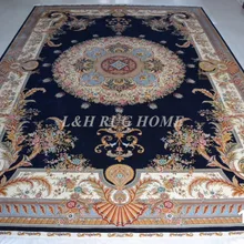 10'X14' 230 линия ручной работы Шелковый Восточный персидский ковер ручной работы шелковый ковер для украшения дома