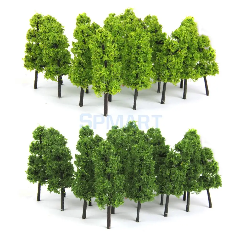 40x зеленое дерево макет модели 7 см 8 для 1/150 RR Diorama архитектурный пейзаж|Наборы