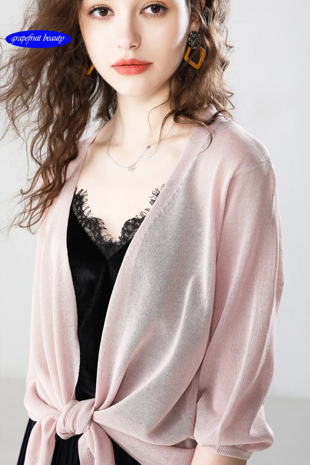 

Chiffon short jacket with suspender skirt sunscreen cardigan woman summer thin super fairy jacket shawl