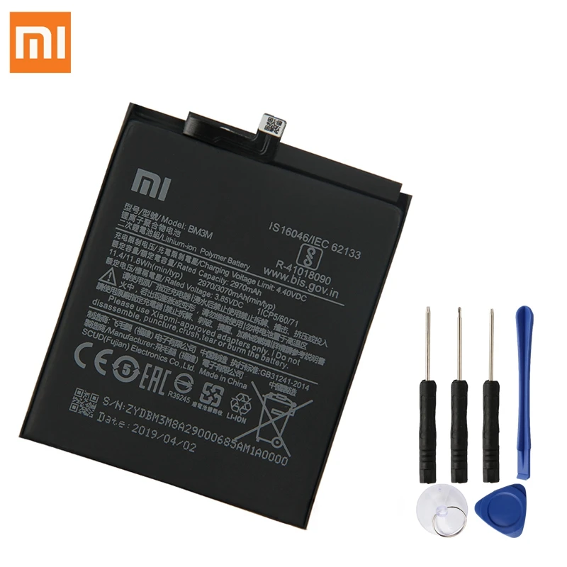 

XiaoMi Original Replacement Battery BM3M For XiaoMi Mi9 SE Mi 9SE 100% New Authentic Phone Battery 3070mAh