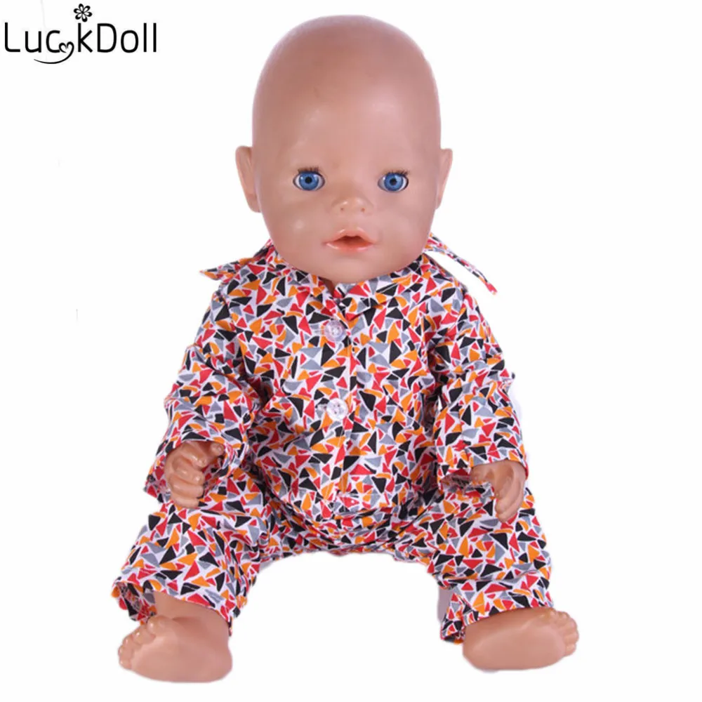 Luckydoll 15 шт. новая одежда куклы пижамы подходит 18 дюймов Американский 43 см BabyDoll аксессуары игрушки Детские лучшие рождественские подарки