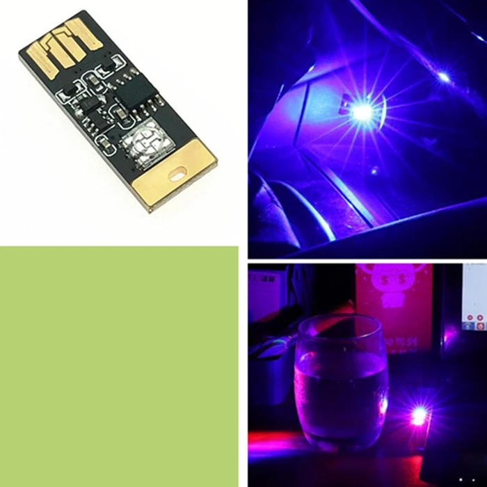 Автомобильная светодиодсветодиодный атмосфера с USB разъемом автомобильный