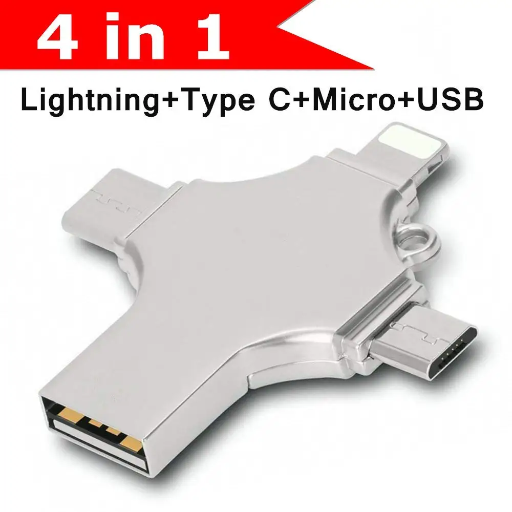 YXL 4 в 1 Usb флеш накопитель 256 ГБ 128 флешка 3 0 OTG 16 32 64 cle накопитель|USB флэш-накопители| |