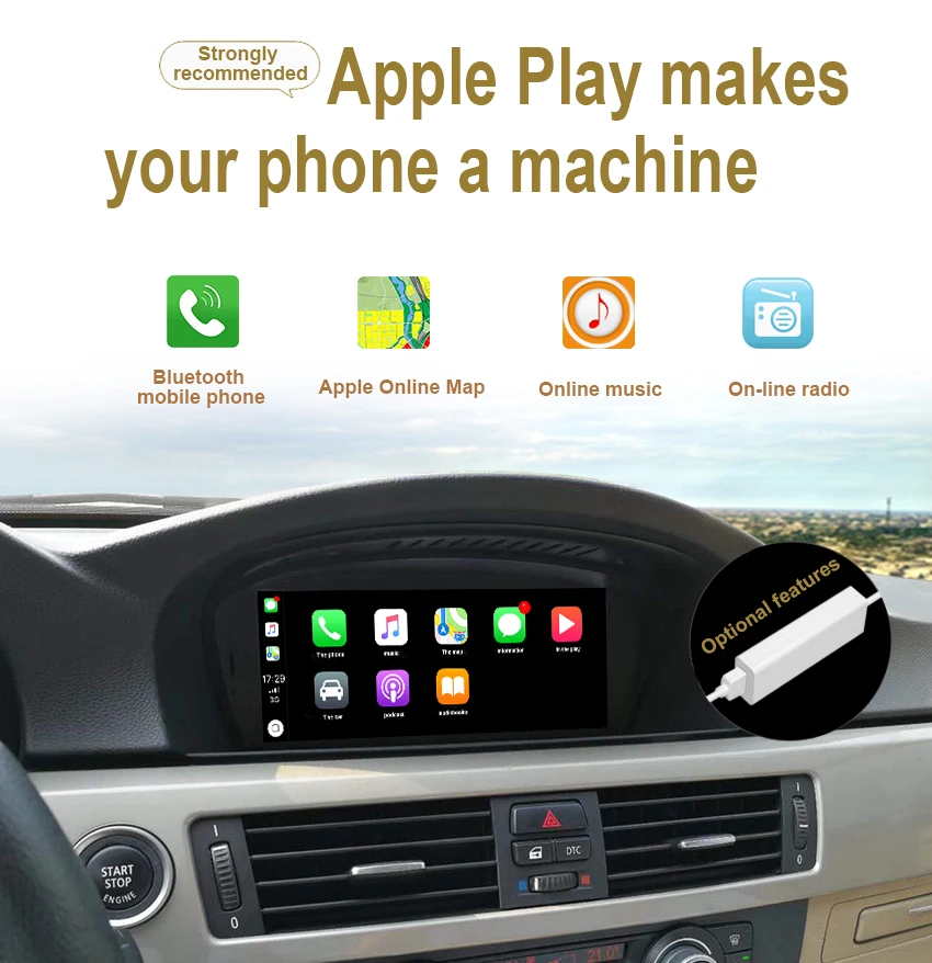 20 Koason Android Auto GPS Stereo for BMW E60 3 series CIC 2009-2010