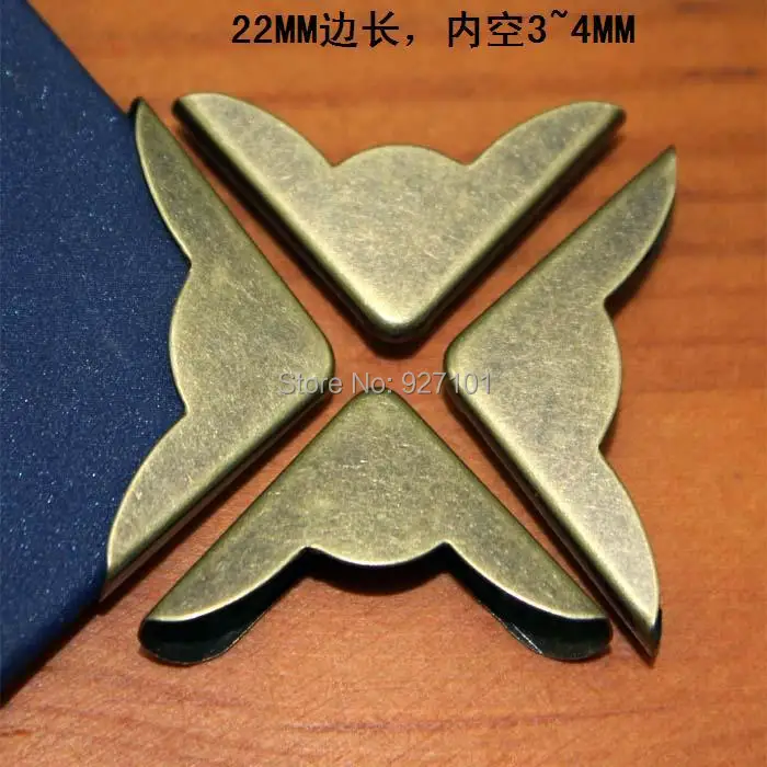 22*22MM 100pcs Antique bronze metal box corners decorative notebook Albums Scrapbooking Menus