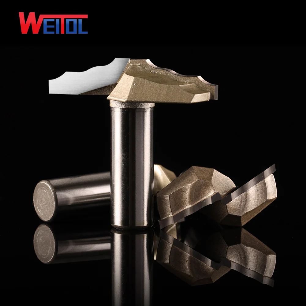  Weitol 1 pcs 12.7mm shank high quality end milling cutter cnc machine bits cabinet door router bits