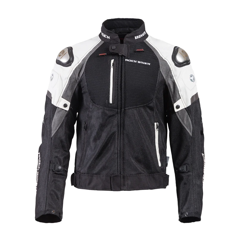 

Rock Biker Breathable Mesh Motorcycle Accessories Racing Jacket Summer Motorbike Motocross Automobile Protective Pads Jackets