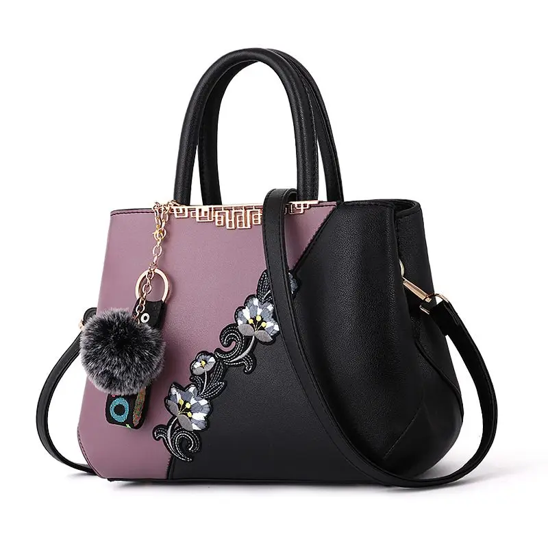 Новинка весны, сумки, простые, европейский стиль, модная, хит, темперамент, сумка через плечо, сумки через плечо для женщин S1462 - Цвет: Фиолетовый