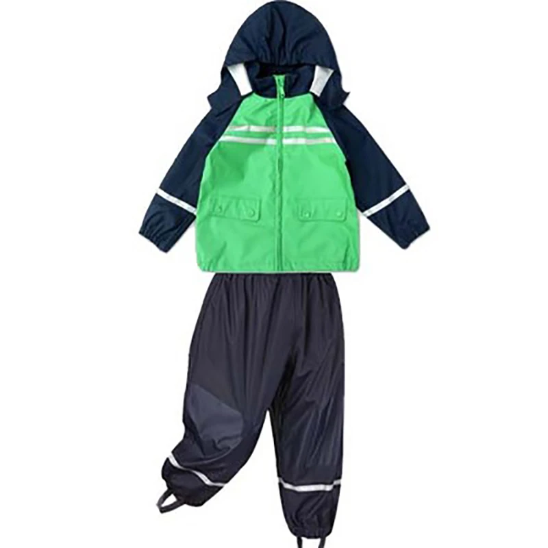 Дождевик на открытом воздухе, непромокаемое покрытие, дождевик, Детский костюм, штаны, детская одежда, 50KO142 - Цвет: Style 8