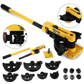 

10-25mm Manual Pipe Tube Bender Metal Bending W/Dies Tool Workshop Handheld