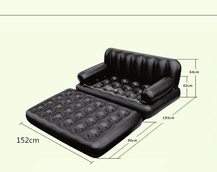 Диван для кемпинга ПВХ наружная кровать квартира складной наивный домашний диван черная мебель современный надувной воздушный