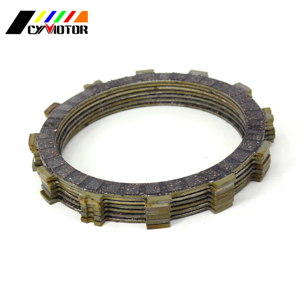 7 шт. мотоциклетные тарелки фрикцион дисков для VN400 ZR400 EN450 EN500 EX500 KZ550 ZR550 ZL600 ZX ER EX KL KLE 400 550 600