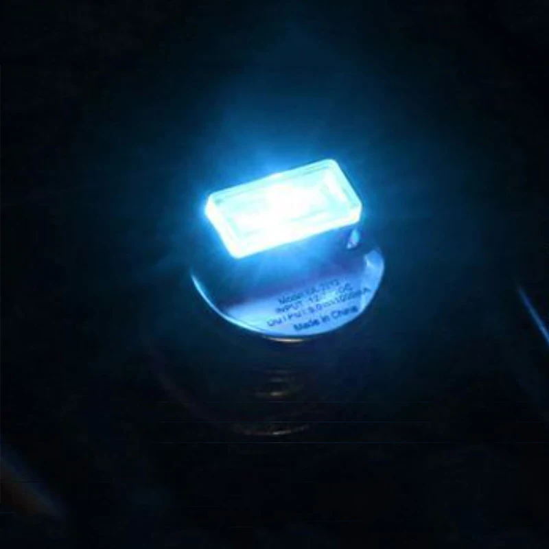 USB СВЕТОДИОДНЫЙ светильник украшение автомобиля интерьер Bling автомобильные аксессуары для девочек украшение для приборной доски Модифицированная автомобильная лампа - Название цвета: Light Blue