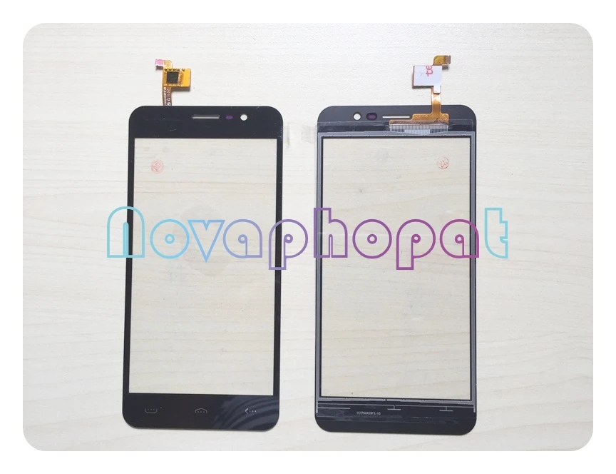 

Novaphopat Black Digitizer For Homtom HT16 HT17 Touch Screen Digitizer Sensor Screen Replacement + tracking