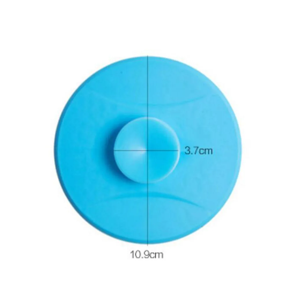 3 Color Floor Drain Plug Silicone Sink Sewer Water Hair Stopper Strainer Deodorant Cover Wall Mounted Bathroom Kitchen Tub 50gB