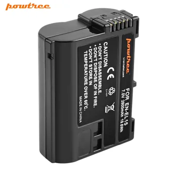

Powtree EN-EL15 ENEL15 EN EL15 Camera Battery for Nikon D500,D600,D610,D750,D7000,D7100,D7200,D800,D850,D810,D810A&1 V1 Rate L10