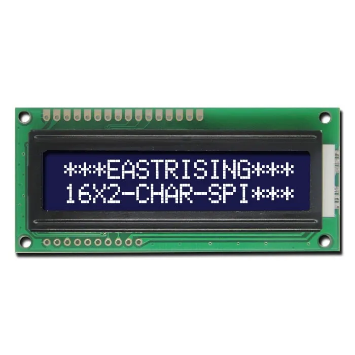 16x2 lcd module white text blue backlight factory