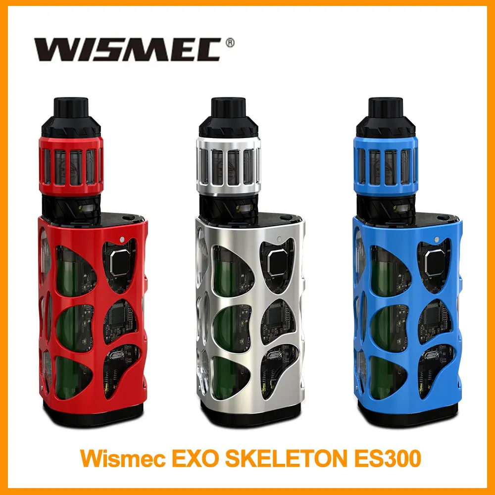 

Original Wismec EXO SKELETON ES300 Kit With E-liquid Capacity KAGE Atomizer Tank Output 200w/300w Vape Kit e-cigarette