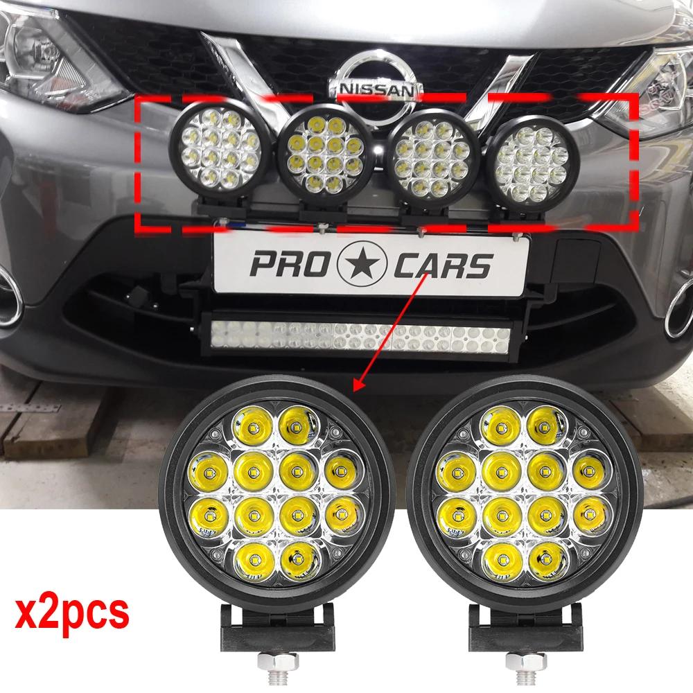 Round 60W XPG Led off road lights with Protect Cover 60W Led driving lights 12V 24v led