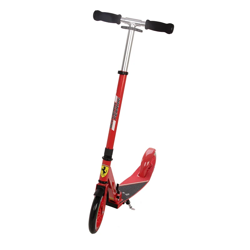 Ferrari Youngsters Aluminum Alloy Standing Scooter Folding Height 120cm Foot Scooters kick scooter (1)