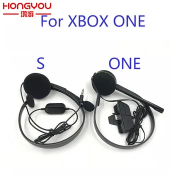 

10Pcs Original Black Wired Chat Chatting Gamer Headset Headsets Headphone With Mic For Xbox One for Microsoft XBOX ONE S version