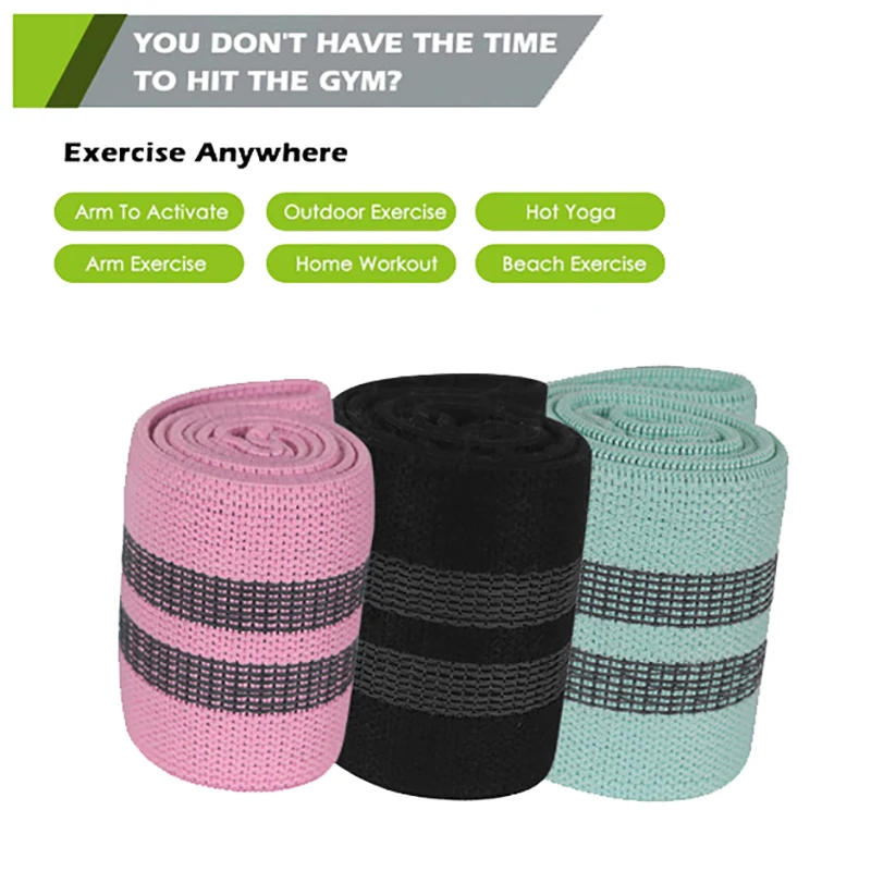 Unisex Hips Fitness Resistance Power Yoga Exercise Glutes Leg Elastic Bands Women Squats Fitness Circle Comfortable S/M/L