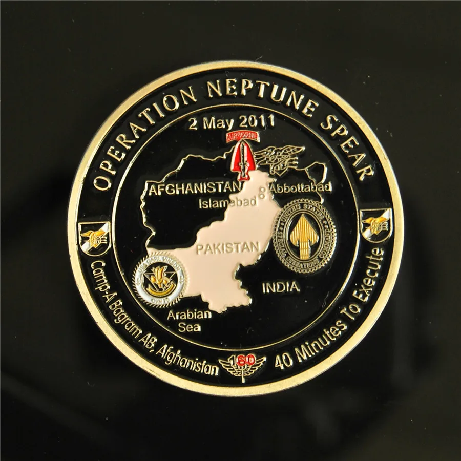 Operation NEPTUNE SPEAR 160th SOAR SEAL Team 6 Navy Commemorative Challenge Coin (28)