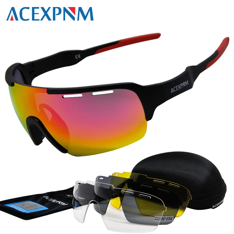 ACEXPNM Brand New Men Polarized Cycling Glasses Outdoor Sports Cycling Goggles TR90 Mountain Bike Cycling Sunglasses Eyewear