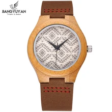 Female Retro Handmade Natural Wooden Watch Women Brand Fashion Dress Ladies Wood Watches Genuine Leather Relogio Feminino reloje