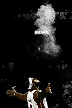 

Living room home wall decoration fabric poster LBJ LeBron James Poster Print F011(13)