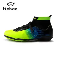 Бренд Tiebao Профессиональная мужская спортивная обувь кроссовки для улицы TF Turf Нескользящие высокие футбольные бутсы ботинки для взрослых