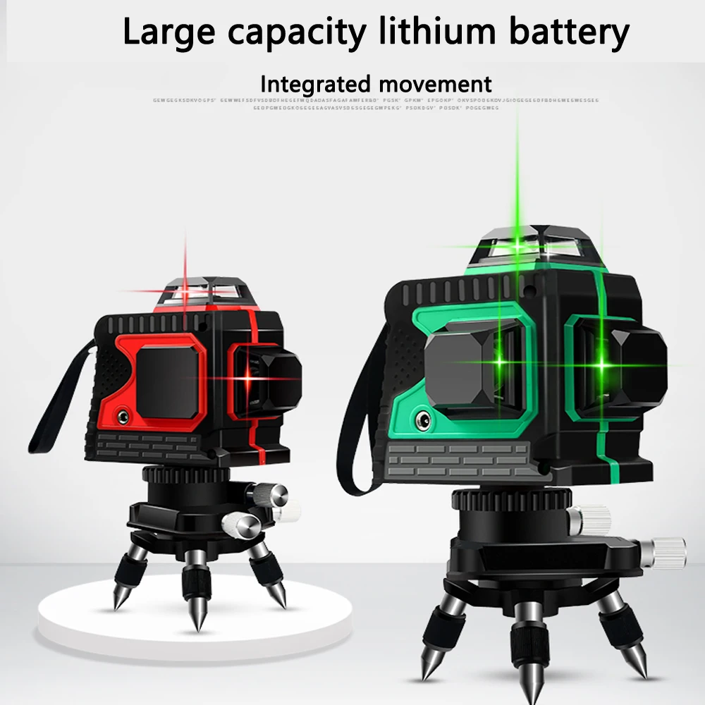 

2018 New Professional 12Lines 3D Laser Level Self-Leveling 360 Horizontal And Vertical Cross Super Powerful Red Laser Beam Line