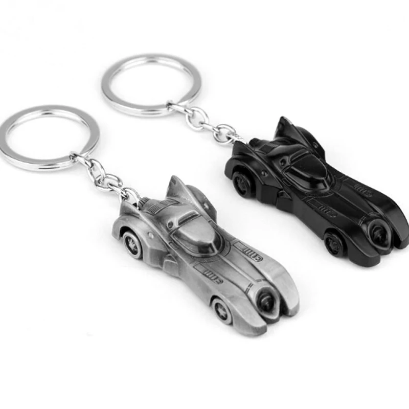 Hot Sell Batman Chariot Keychain 2 Colors Black Car Key Chains Key ring