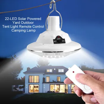 

New 22LED Outdoor/Indoor Solar Lamp 22 LED Remote Control Solar Lamp Hooking Camp Hooking Camp Garden Lighting Remote Control#G