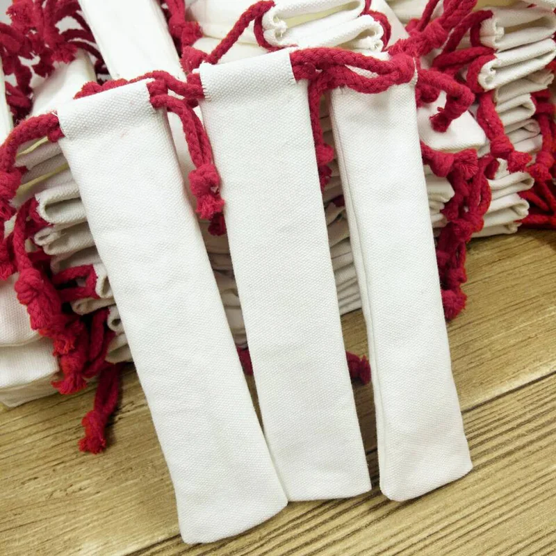 

Cotton Gift Drawstring Bag with Rope 5X10cm (1.9"x3.9") Pack of 50 Lipstick,Comb, Pen, Party Candy Sack Jewelry Packaging Pouch