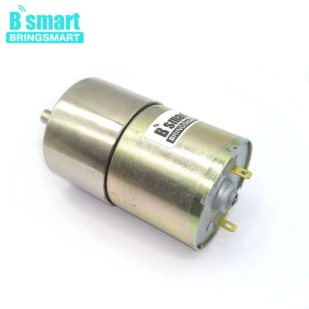 Bringsmart 37GB520 24V Микро Мотор 12V DC с высоким крутящим моментом MetalGear контроль скорости Реверсивный для дверного замка DIY