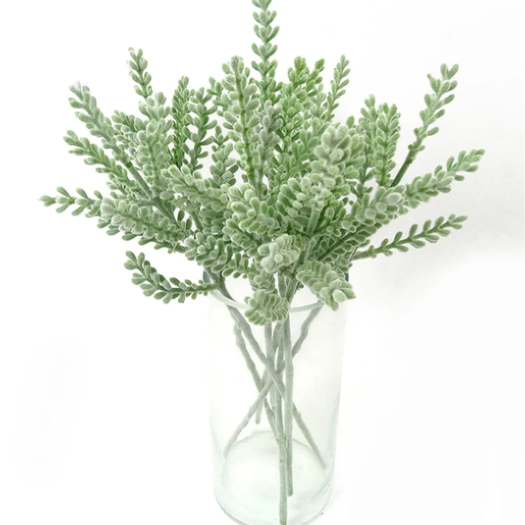 Artificial Plastic Eucalyptus tree branch for Christmas wedding decoration Flower arrangment small leaves plant faux foliage