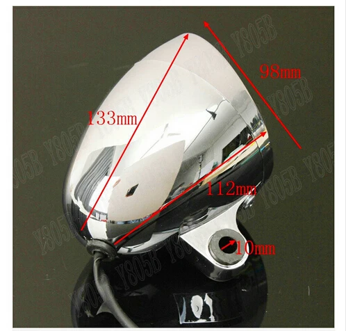 Хром противотуманная фара налобный фонарь для Honda Shadow Spirit Sabre Aero ACE Стид VLX 400 600 1100 DLX VTX1300 1800 Magna