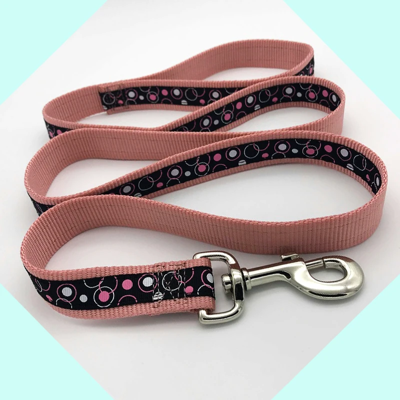 

XS S L Small Medium And Large Dog Collar Leash Leopard Adjustable Belt Buckle Collar Nylon Leash Pet Dog Set Golden Retriever