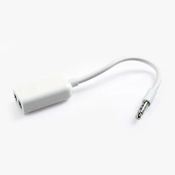 

100pcs Wholesale 3.5mm HeadSet 1 to 2 Mini Stereo Audio Speaker Headphone Splitter Adapter Male to Female AUX Cable for iPhone